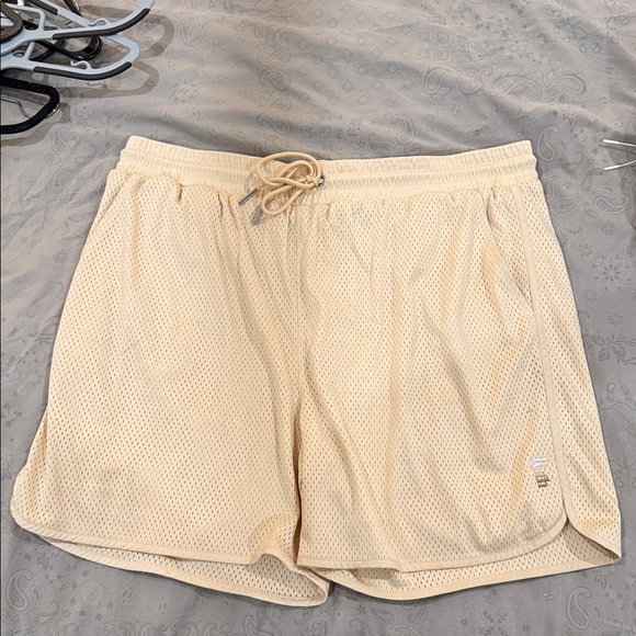 Kith Other - Kith light yellow Mesh Athletic Shorts